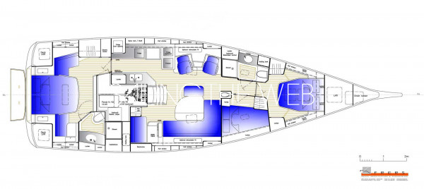 Hallberg rassy 50 Layout